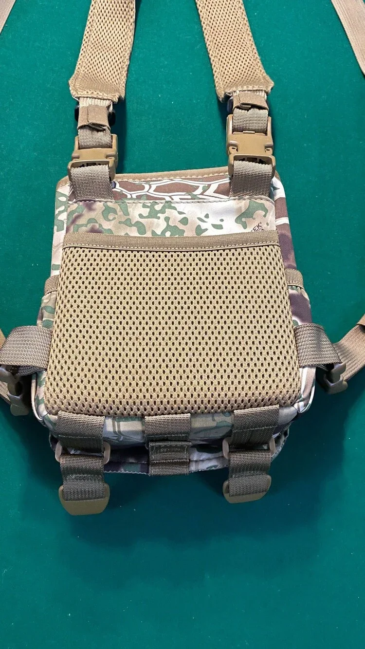 Marsupial Enclosed Binocular Chest Pack, MultiCam Camouflage, Magnetic, Small, w